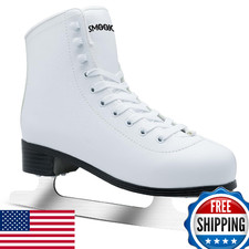 SMOOJOY Figure Skates for Women and Men Classic Ice Skates Indoor Outdoor Lace-U