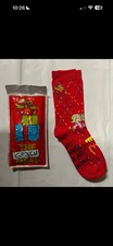 2025 McDONALD'S Grinch Socks Christmas Adult Happy Meal Single red pair. 