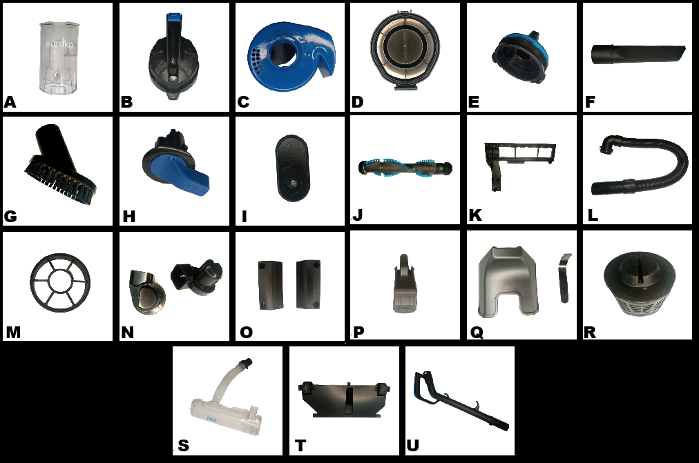 Parts, Eureka NEU110, Airspeed Plus Compact Upright Vacuum Cleaner