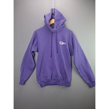 Port and Company Hoodie Impact Graphic Pullover Small Purple Cotton Blend 1892