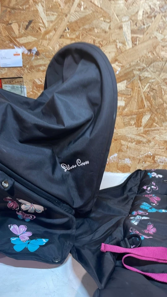 Silver Cross Buggy Stroller Pushchair Folding Foldable From Birth Girls Pink - Image 2 of 4