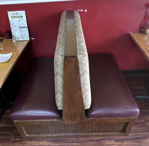Restaurant Booth Seating with Wood Base