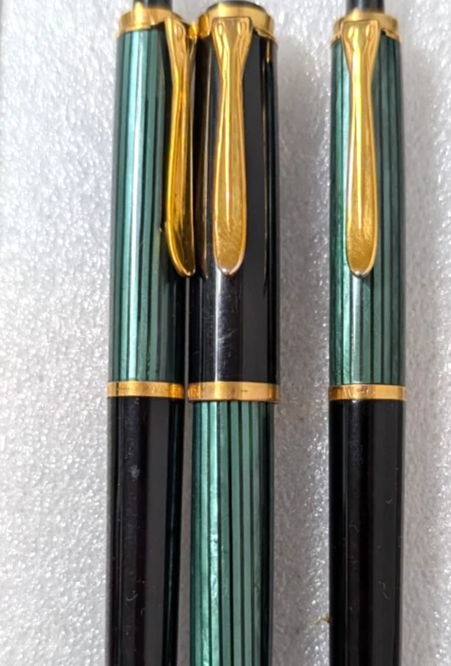 Pelikan Souverän Schreibset Grün/Schwarz/Gold in Pelikan-Etui 80er - Bild 4 von 4