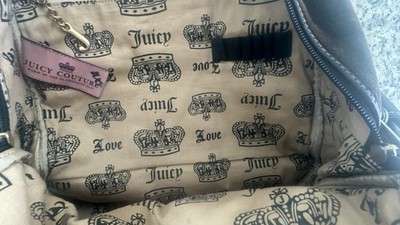 Vintage Y2K Juicy Couture Brown Velour Backpack with  display picture 1