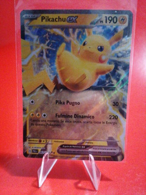 Carta Pokemon Pikachu EX 063/193 Full Art, Evoluzioni A Paldea, ITA, Near Mint