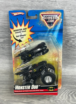 Seltene Hot Wheels Batmobile Monster Jam Duo Serie, Batman Monster Truck Doppelpack