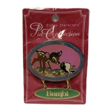 Disney Mickey and Pals Sweet Kiss Series Bambi and Flower LE Pin
