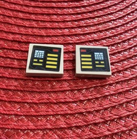 LEGO Gray 3068pb0647R & L Tile 2x2 Set 6860  Sticker Batman Batcave