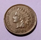 ■ 1901 INDIAN PENNY ONE CENT ☐ XF Details Full Liberty