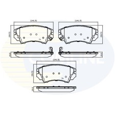 Brake Pads Set For Chevrolet Camaro 3.6 Front Comline