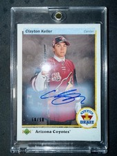 2017-18 SP Authentic Clayton Keller AUTO /50 #1 Pick 90-91 Retro Draft Picks 