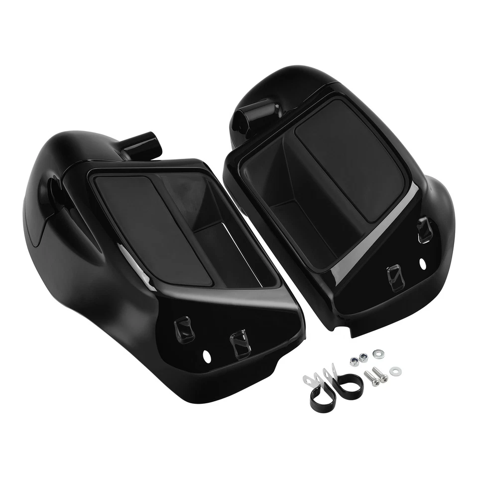 Carenado de pierna ventilado inferior negro vivo apto para Harley Davidson Touring modelo 14-24 Foto 3 de 4