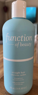 Function of Beauty Straight Hair Shampoo with Coconut Water - 11 fl oz.