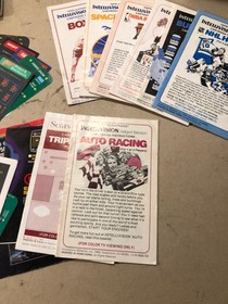 vintage intellivision  28 books,  guides,instuctions and 45 instruction cards