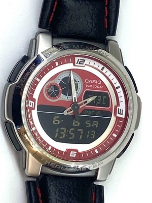 Rare Casio AQF-102W Module {4738} Ana-Digi Thermometer Watch (2007) Japan