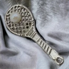 Vintage Tennis Racket Pin/charm