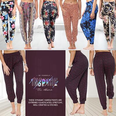 Women Ali Baba Hareem Trousers Yoga Pants Ladies Baggy Leggings Plus Sizes