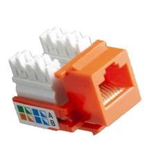 Cat5e  Keystone Jack 110  in Orange  150 Pcs Pack Shipping from USA Tuff Jacks