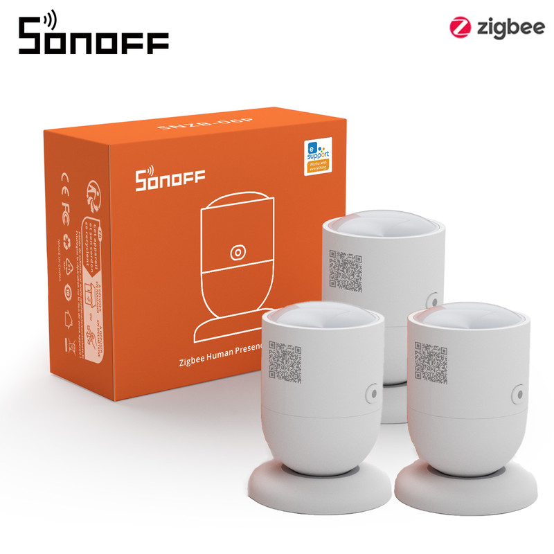 SONOFF Zigbee 3.0 Presence Sensor SNZB-06P Motion Detectors Microwave Radar
