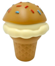 Play Food Vanilla Ice Cream Cone With Caramel Sauce Sprinkles Mint