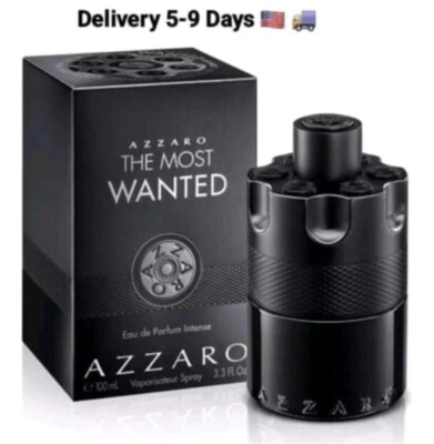 Azzaro The Most Wanted for Men 3.4 oz Edp Parfum Intense Delivery 5-9 Day USA