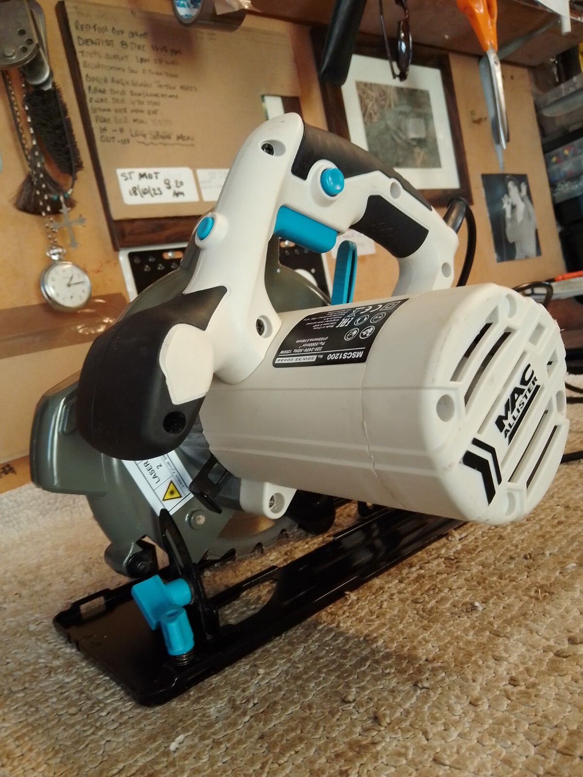 USED MACALLISTER ELECTRIC CIRCULAR SAW LASER 1200W eBay