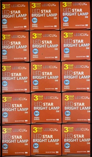GU10 5W LED Bulbs Warm/Daylight/Cool White 3000K/4000K/6000K Spotlight♻️120° ECO - Picture 17 of 25