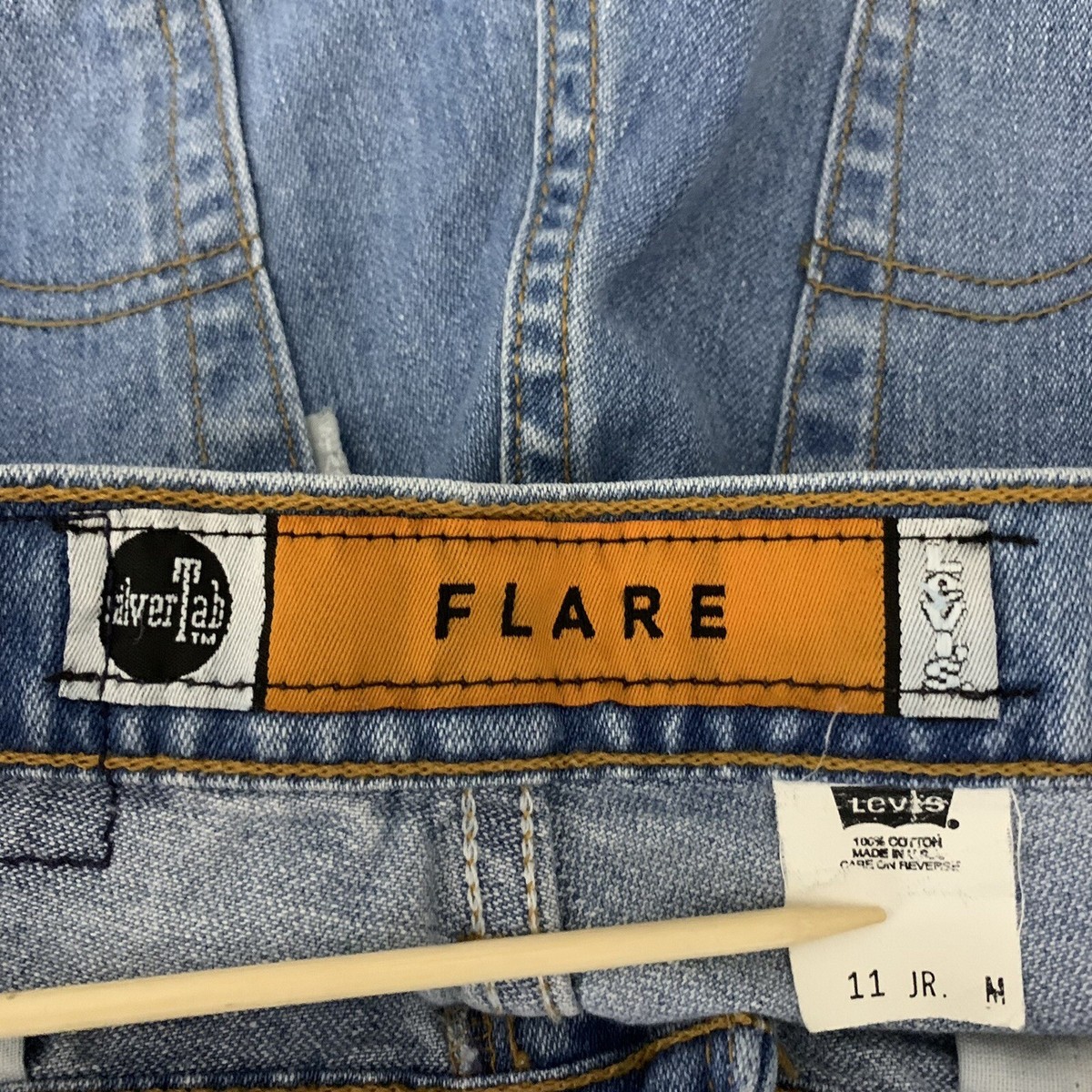 Vintage Levis Silvertab Flare Jeans Women's Size 11 JR M Vintage Levis Silvertab Flare Jeans Women's Size 11 JR M