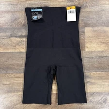 Maidenform Womens Bottoms Small Black Waist Slimmer Thigh Shapewear NEW