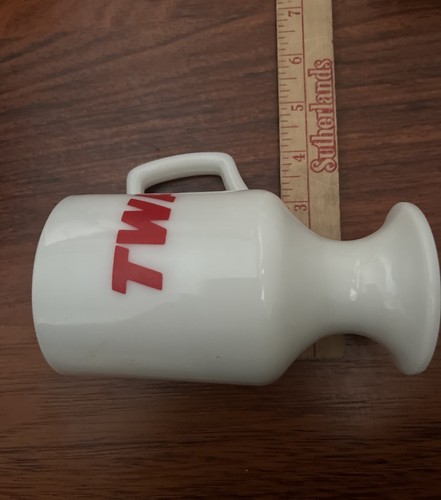 Taza de café/vaso de leche con patas vintage TWA Trans World Airlines - Imagen 8 de 10