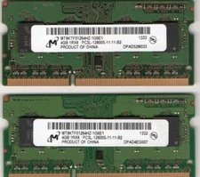 8GB (2x 4GB)  Sony Vaio PCG-41218L/PCG-71211L/PCG-71317L/PCG-71318L DDR3 Memory 