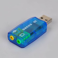 External USB 2.0 Mic Speaker 3D Sound Card Headset Audio Adapter 5.1 Channel Vi