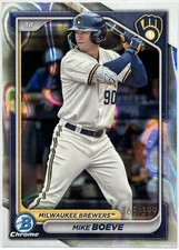 2024 Bowman Chrome Mike Boeve Lava Refractor /399 #BCP-138 Milwaukee Brewers