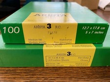 ARISTA 3 R.C. Medium 180 Glossy Photo Paper 5x7 75 and 8x10 50 -- 125 total