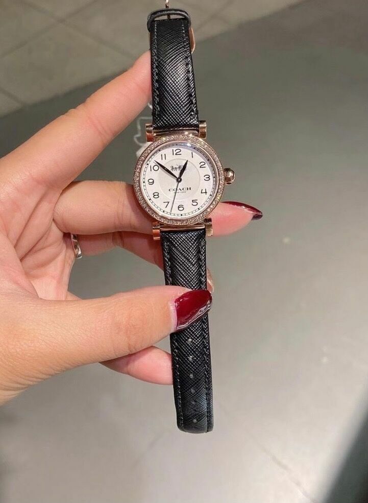 NWT COACH GLITZ CASE LEATHER STRAP WOMEN'S WATCH 14503394 NWT COACH GLITZ CASE LEATHER STRAP WOMEN'S WATCH 14503394