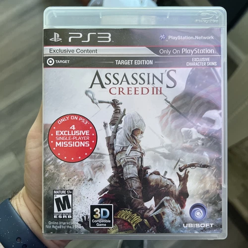 Assassin's Creed III  (Sony PlayStation 3, 2012) Unused Codes Inside PS3