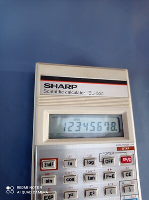 Calculatrice Scientifique Sharp EL-531A - Vintage Japon 80's - Complète Avec Boîte