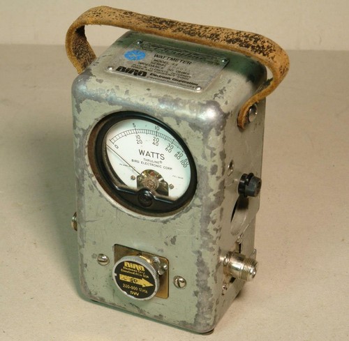 Bird Electronic Thruline Model 43 RF Wattmeter with 5D 5W 200-500MHz Element - Bild 1 von 3