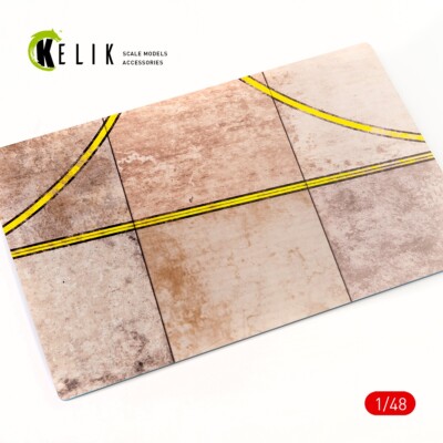 KeliK KS48001 Scale 1:48 RPK runway Base - Acrylic 3 mm (280 x 180 mm)