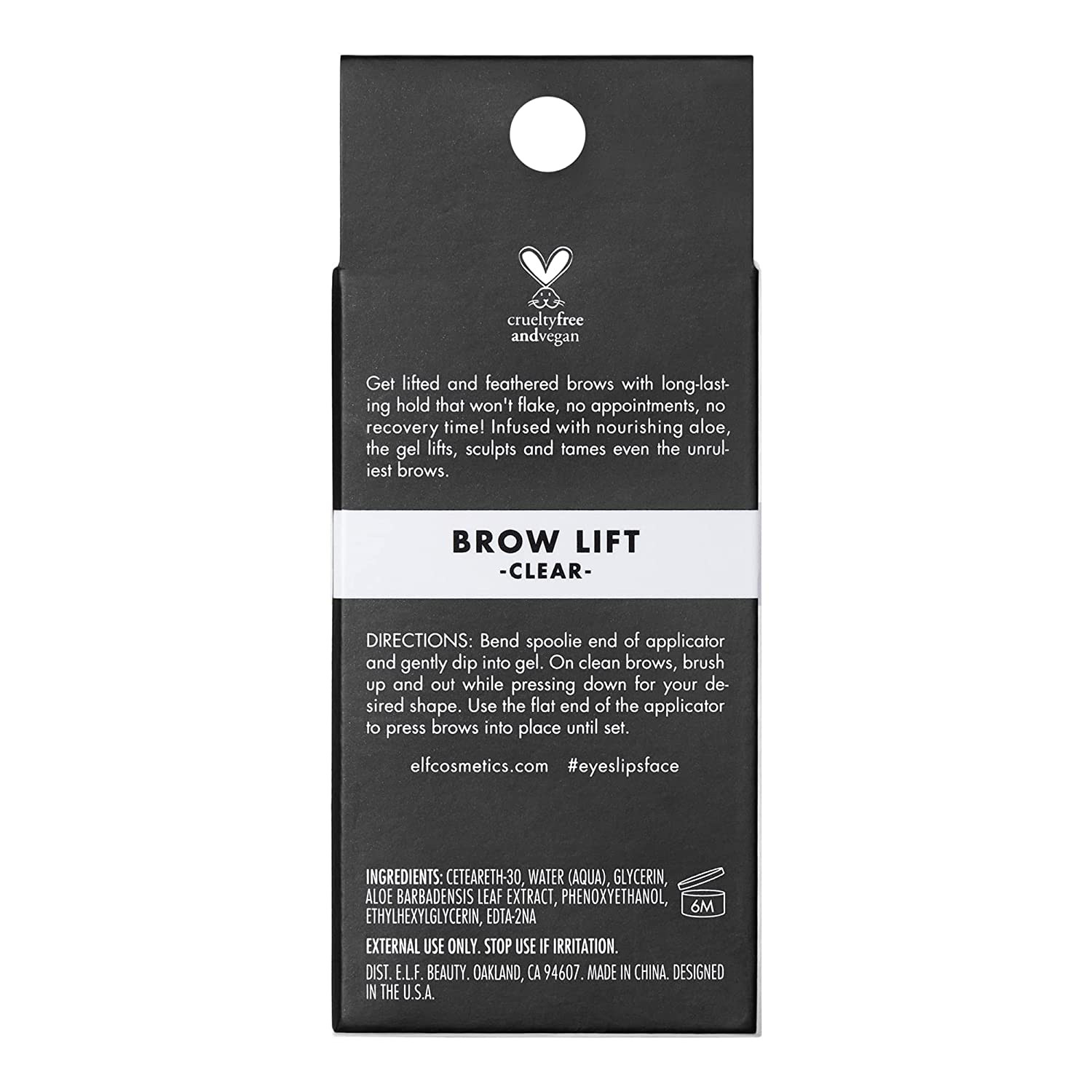 Clear Eyebrow Wax, Brow Lift Styling Gel for Feathered Brows, Long-Lasting Hold