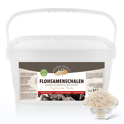 Flohsamenschalen Pferd 1,5 kg natürliches Zusatzfutter Weidehaltung Offenstall