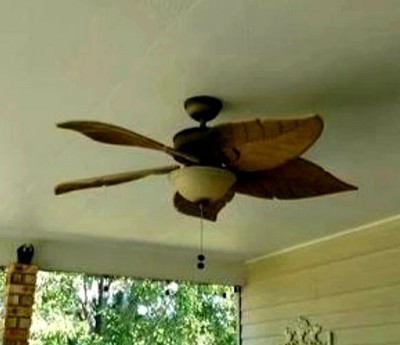 Hampton Bay Biscay Bay 52 In Indoor Outdoor Chester Walnut