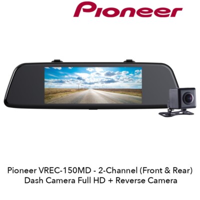 Pioneer VREC-150MD-EX 2-Channel (Front Rear) Dash Camera Full HD Reverse  Camea