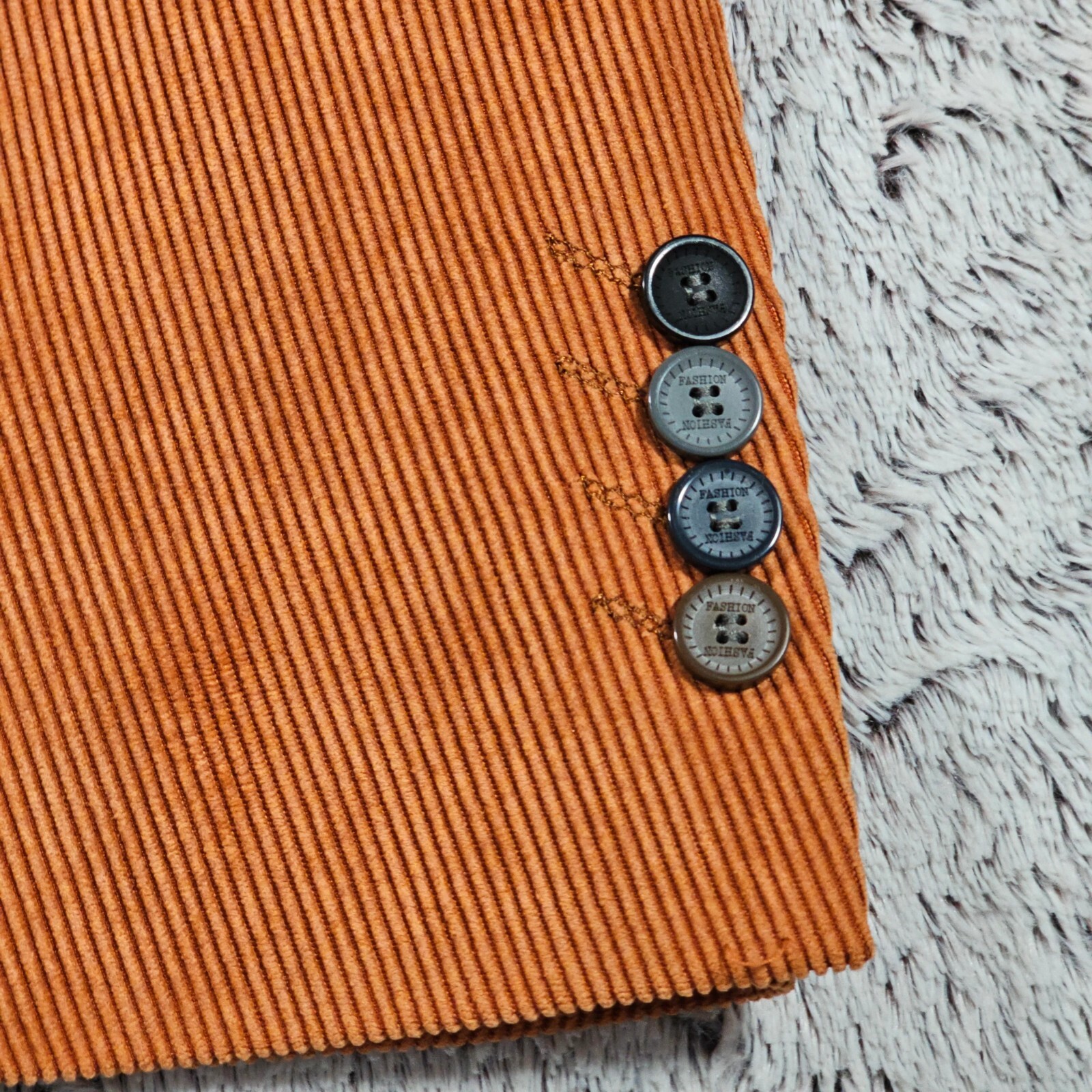Falabella Corduroy Jacket Burnt Orange Large image 4