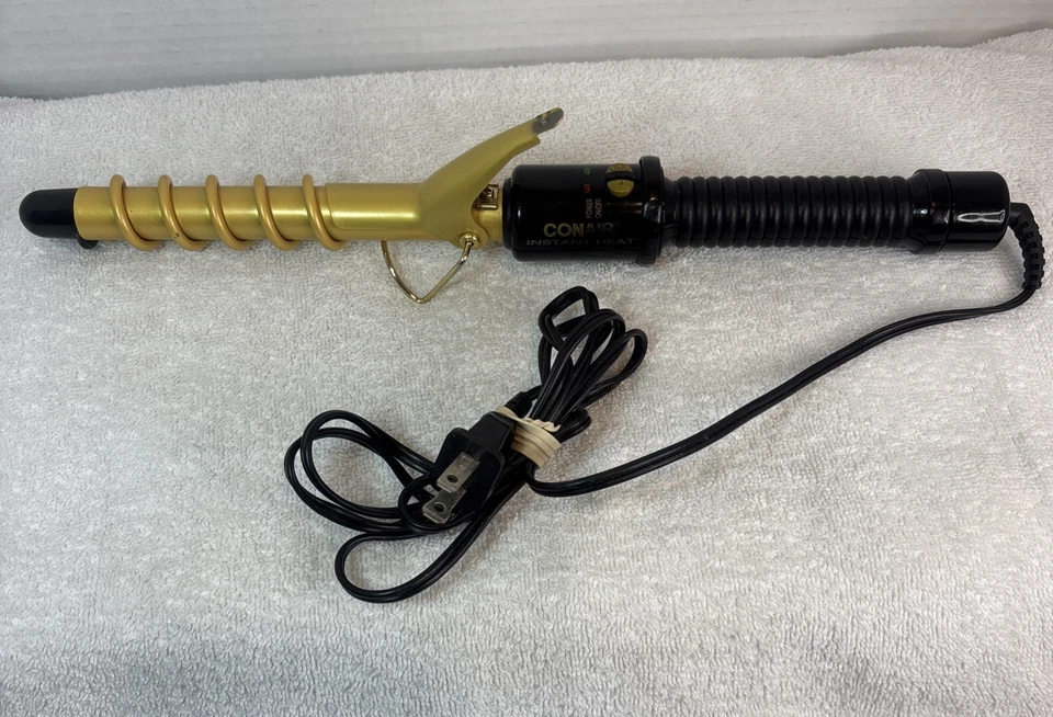 Керамический шайлер Conair мгновенного нагрева спираль шириной 3/4 дюйма для завивки укладки РАБОТАЕТ! - Изображение 2 из 4