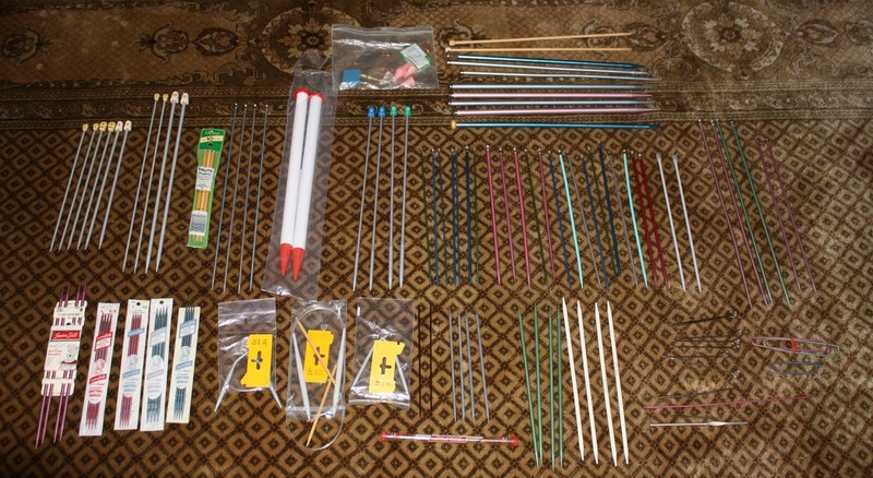 Vintage Lot Knitting Crochet Needles Accessories Susan Bates Boye Knitting Book