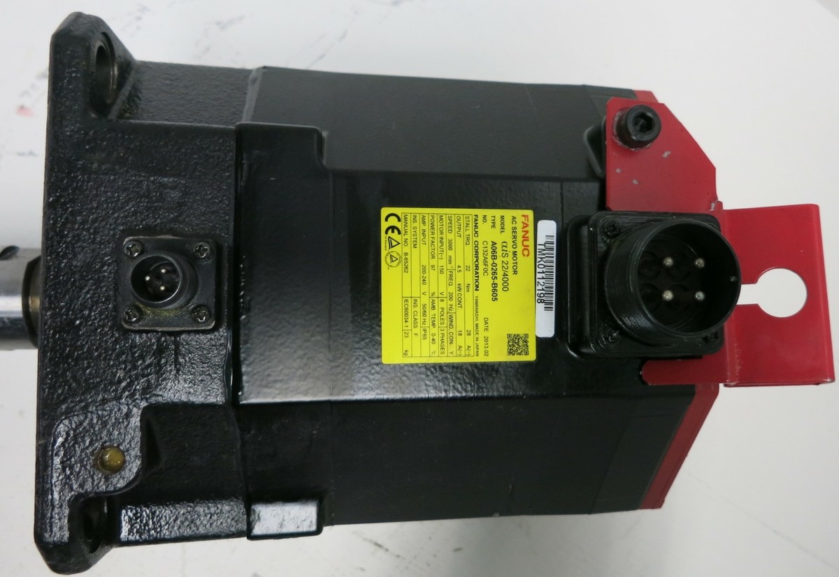 Fanuc aiS 22/4000 A06B-0265-B605 3000 RPM AC Servo Motor Fanuc aiS 22/4000 A06B-0265-B605 3000 RPM AC Servo Motor