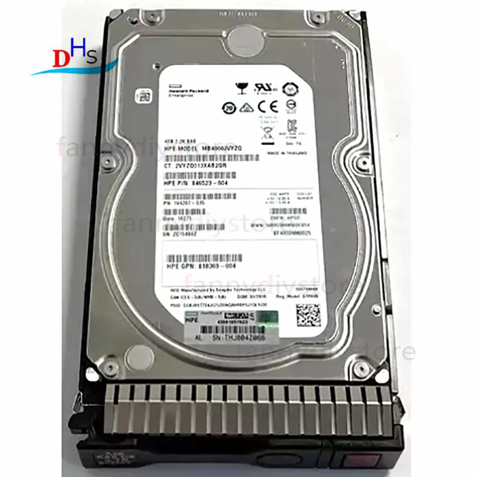 872745-001 HPE 4TB 12G Midline 7.2K LFF 3.5" SC DS SAS Firmware HDD 872487-B21 - Image 3 of 3