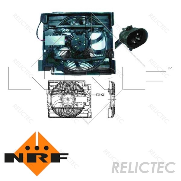 Radiator Fan Cooling BMW:E39,5 6921395 64546921946 64546919057  