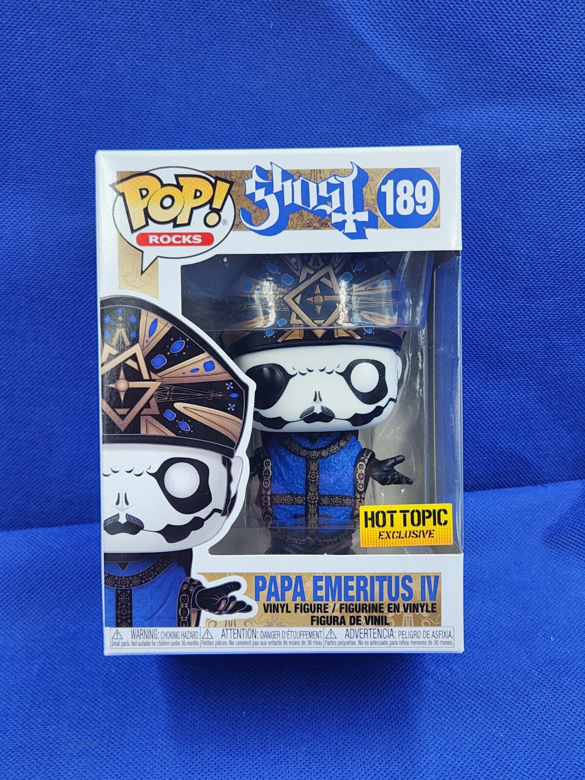 Funko Pop Rocks Ghost Papa Emeritus Iv 189 Hot Topic Exclusive Vinyl Figure